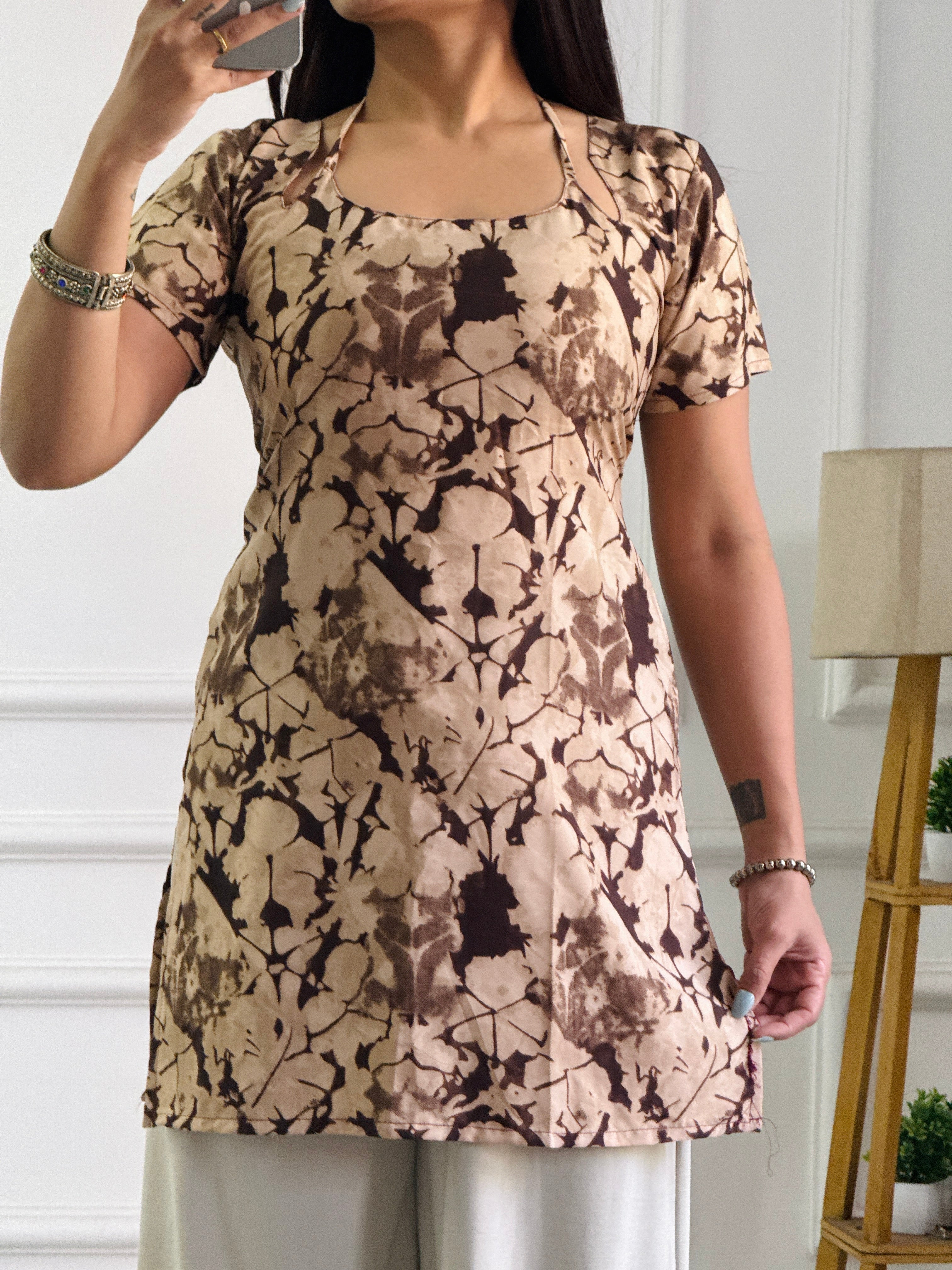 Multi-Wear Kurti Rustic Abstract - Adjustable Fit