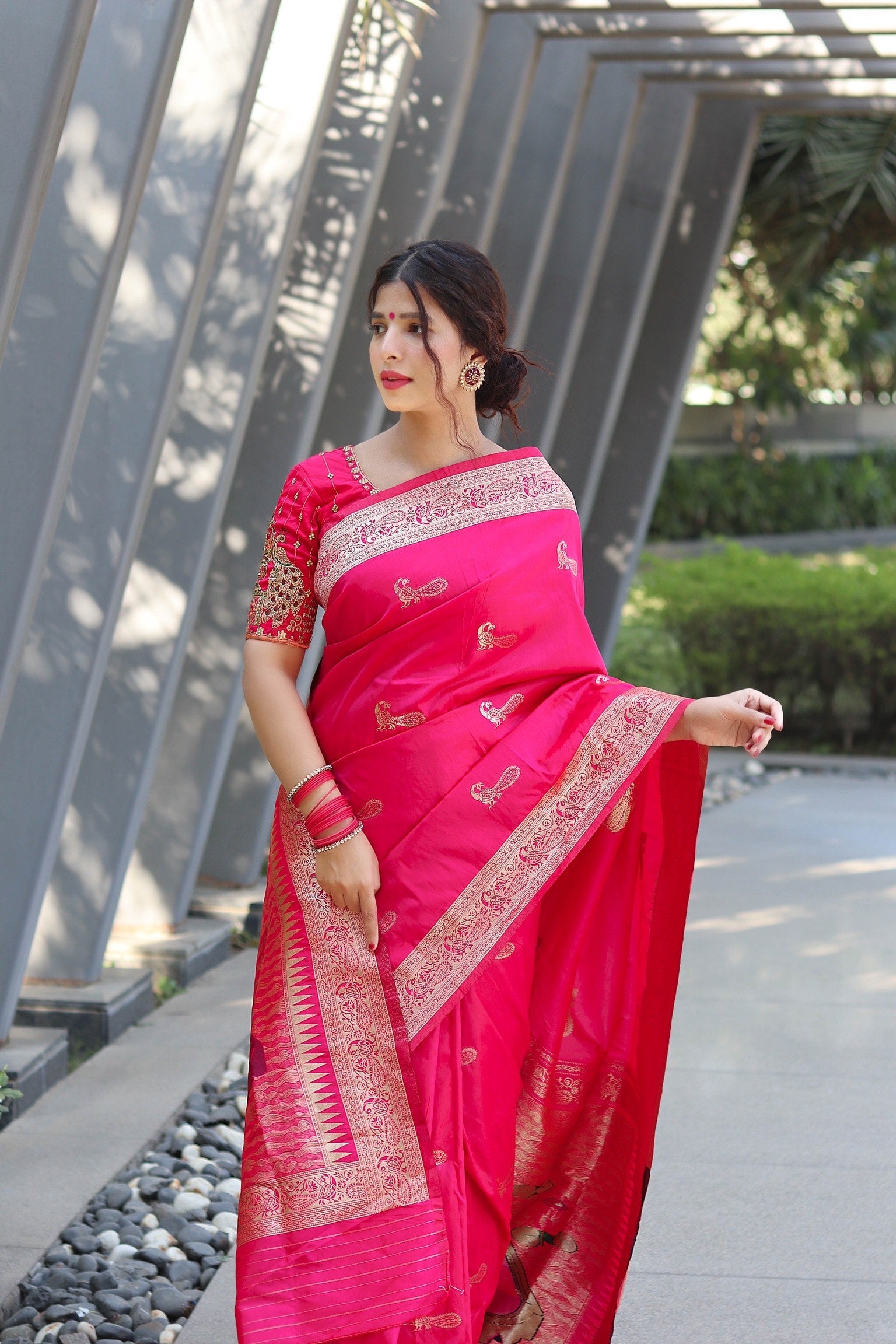 Pure Banarasi Silk With Zari Weaving