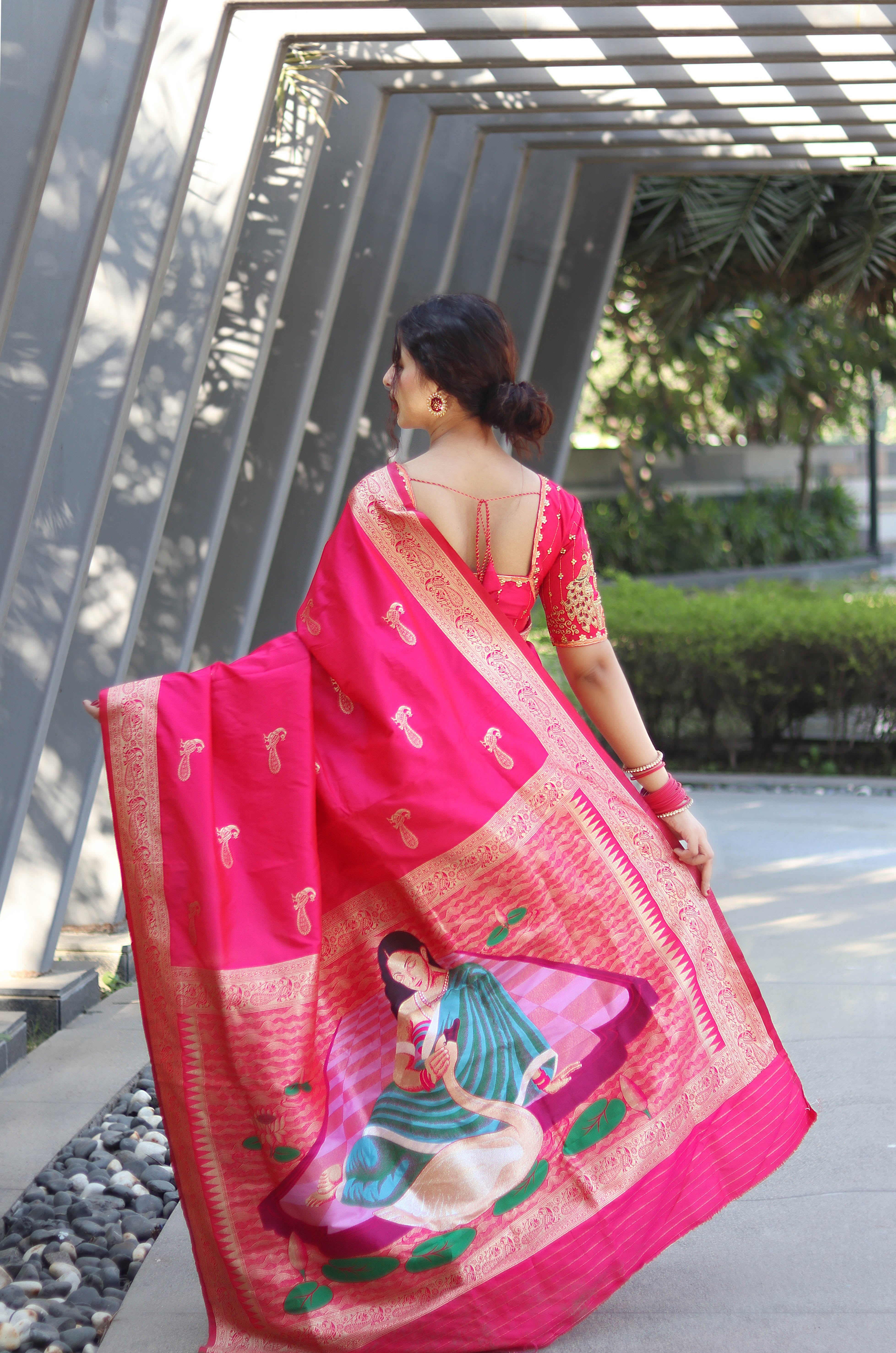 Pure Banarasi Silk With Zari Weaving