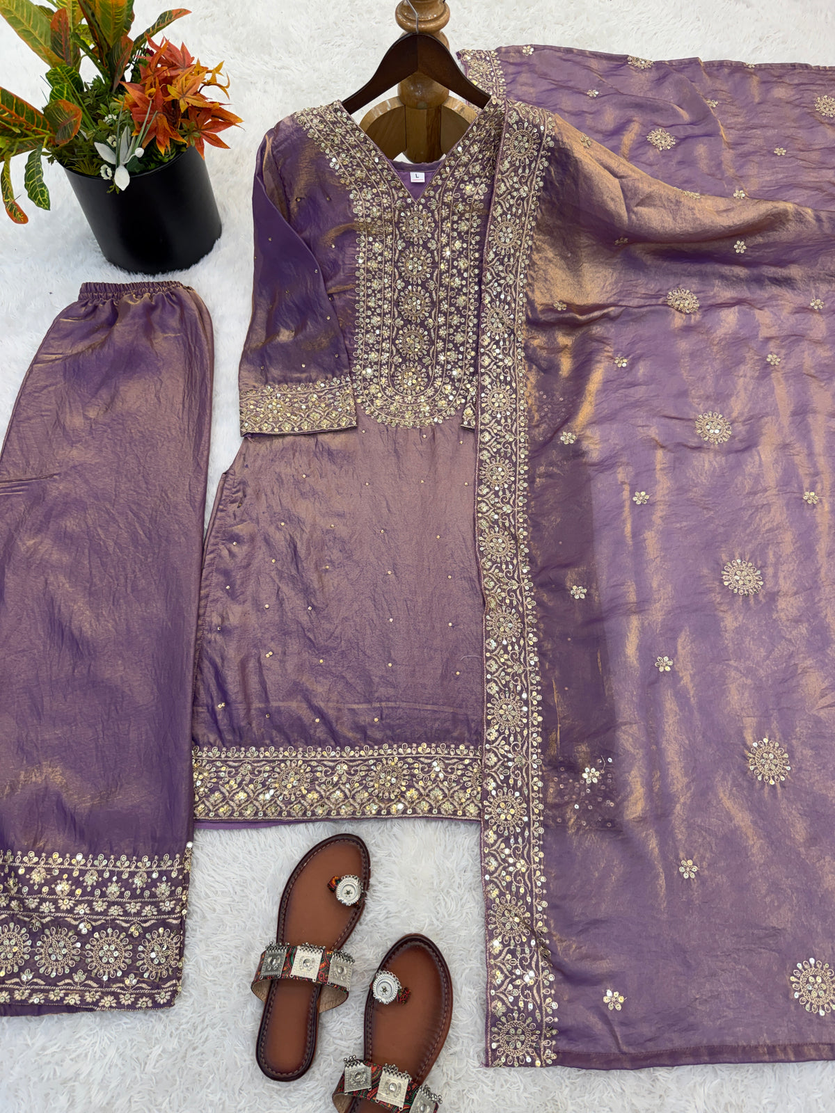 Royal Embroidered Fendy Silk – Festive Glam