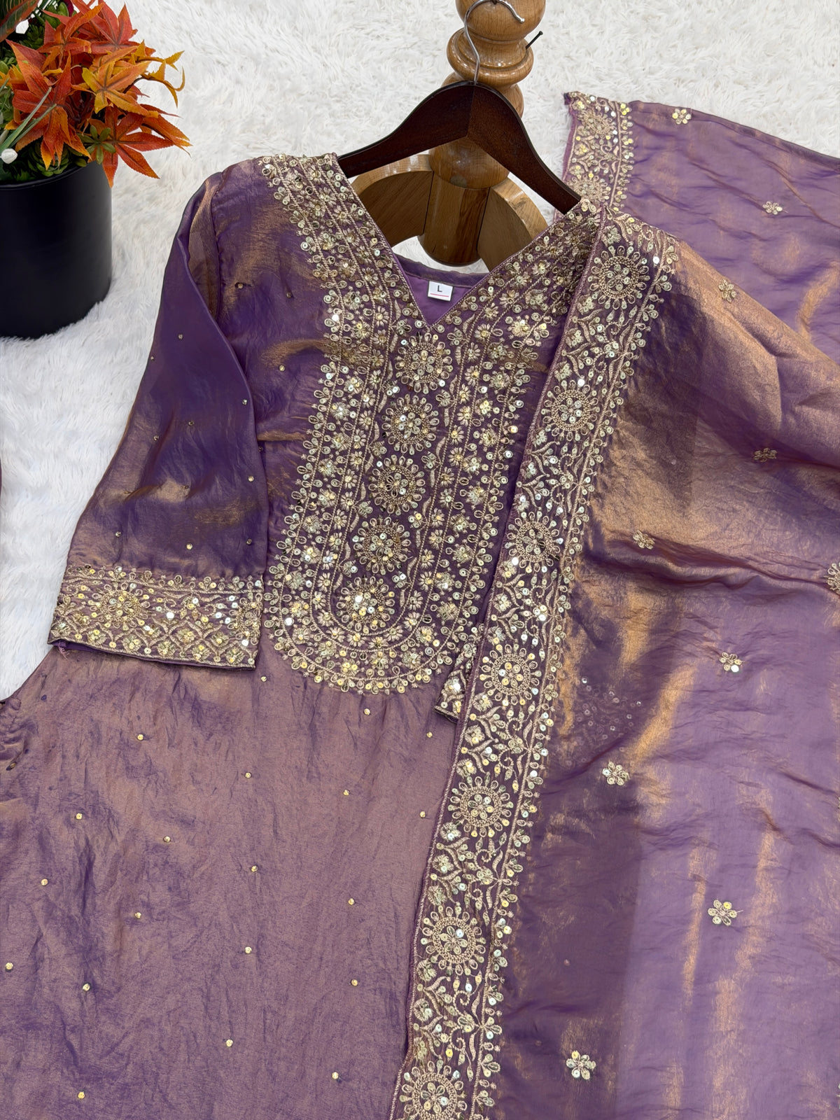 Royal Embroidered Fendy Silk – Festive Glam