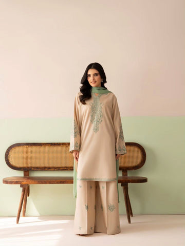 Pure Roman Silk Sequin Work Kurti Palazzo Set