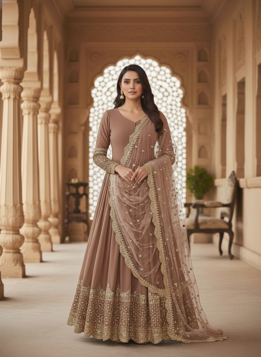 Designer Festive Embroidered Gown Collection