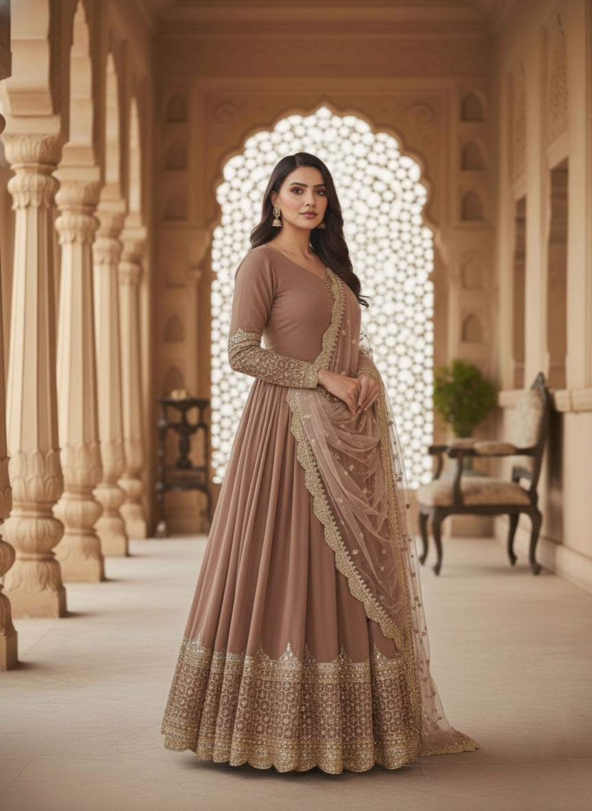 Designer Festive Embroidered Gown Collection