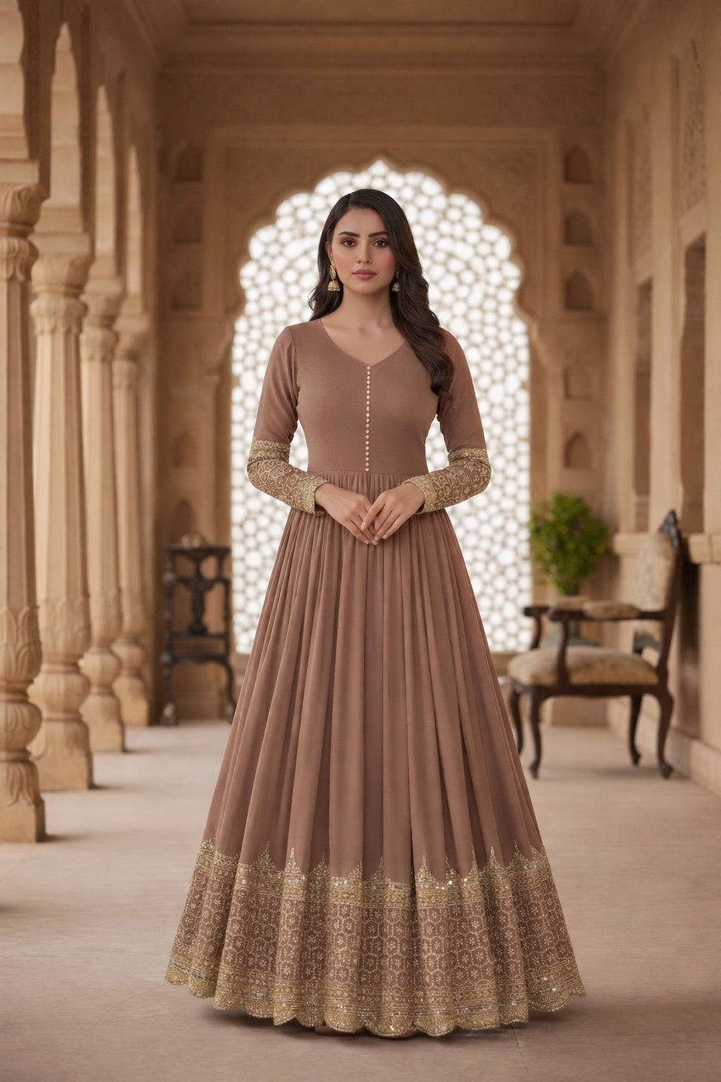 Designer Festive Embroidered Gown Collection