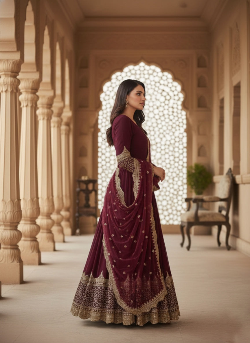 Designer Festive Embroidered Gown Collection
