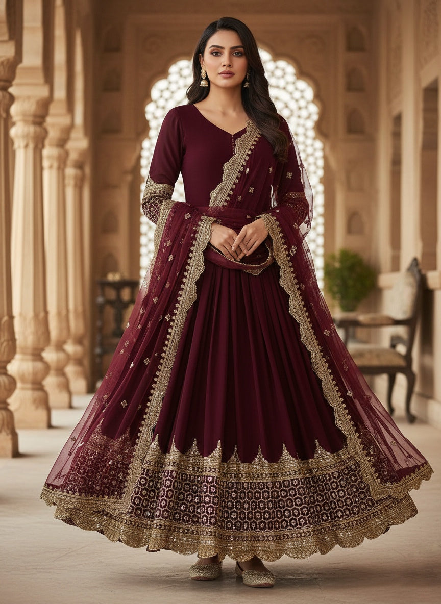 Designer Festive Embroidered Gown Collection