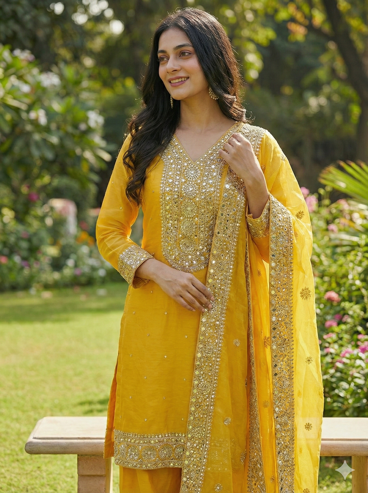 Royal Embroidered Fendy Silk – Festive Glam