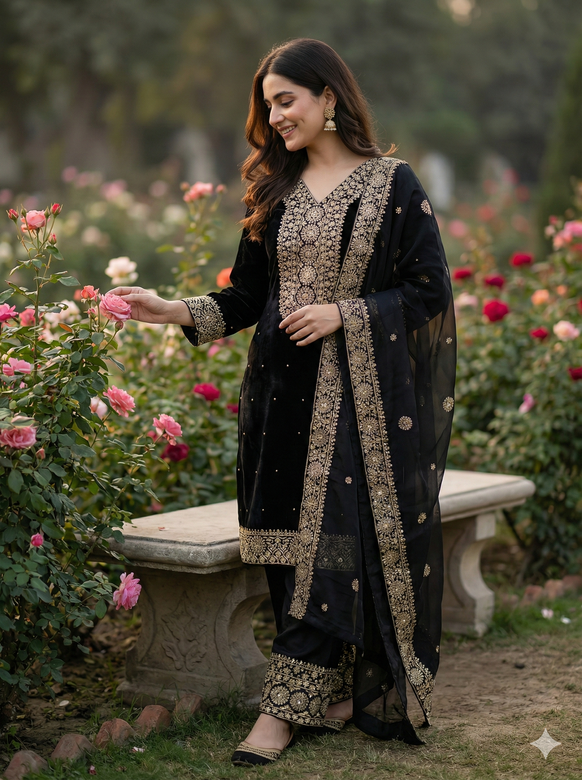 Royal Embroidered Fendy Silk – Festive Glam