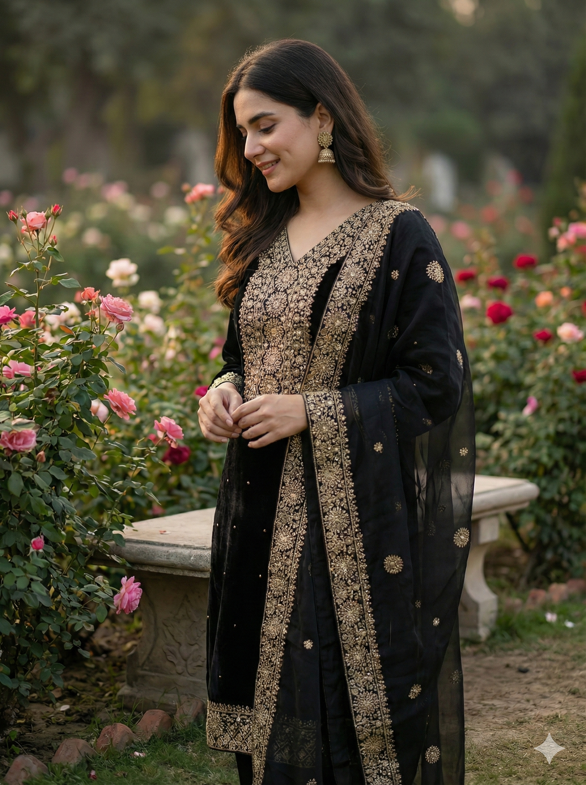 Royal Embroidered Fendy Silk – Festive Glam