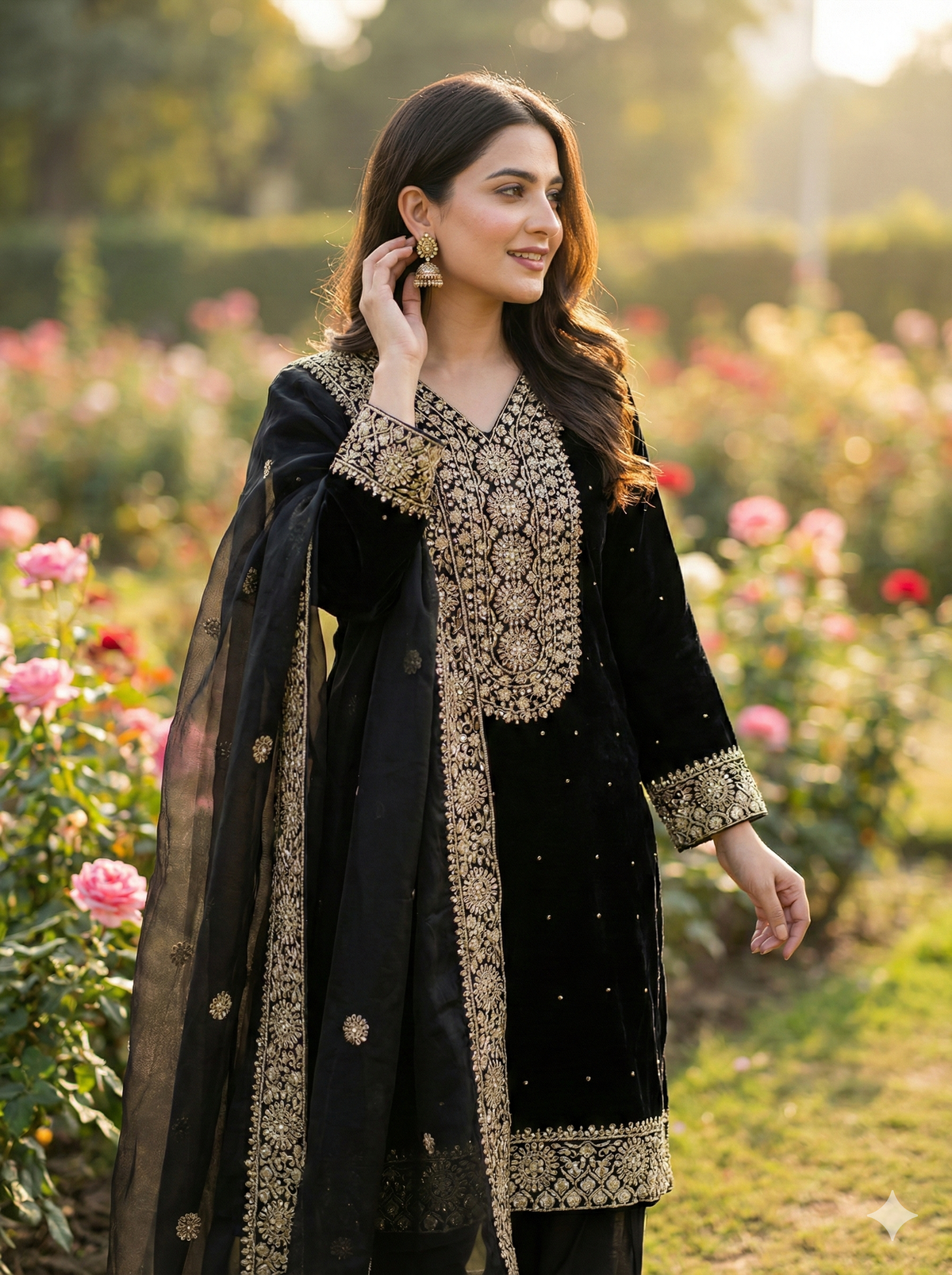Royal Embroidered Fendy Silk – Festive Glam