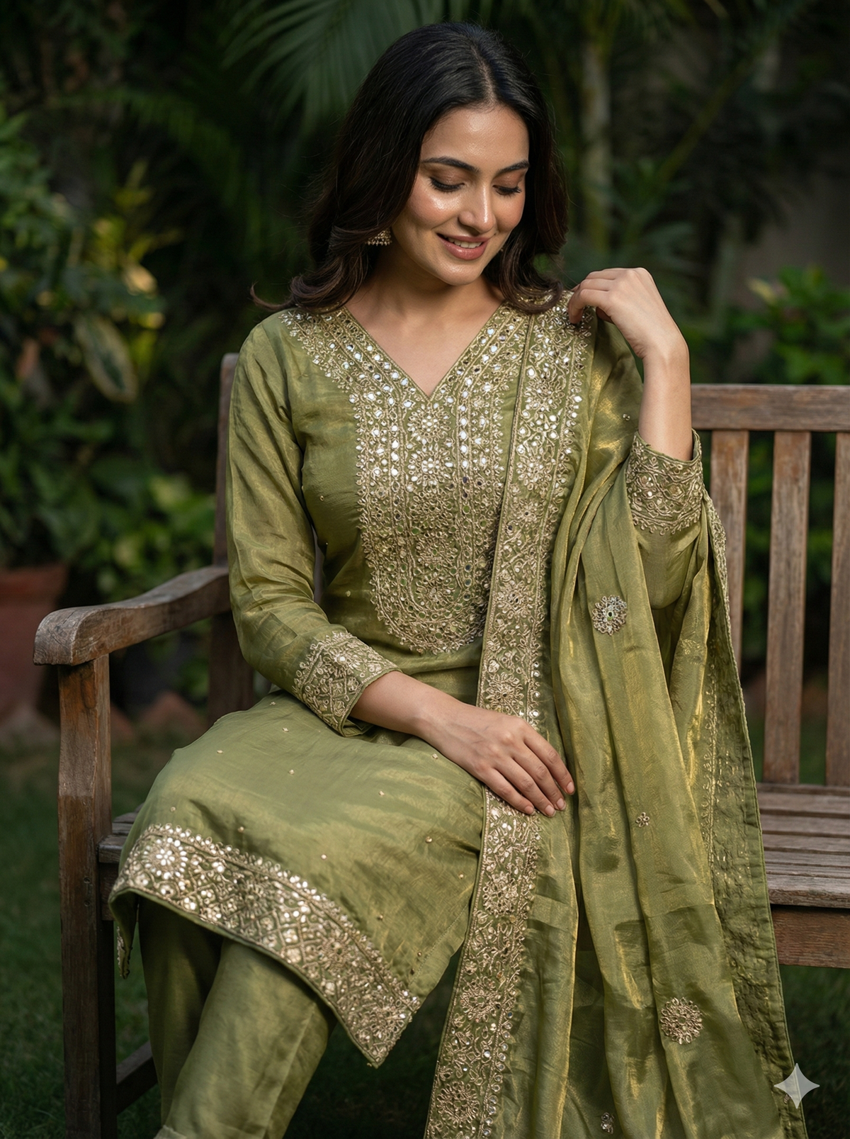 Royal Embroidered Fendy Silk – Festive Glam
