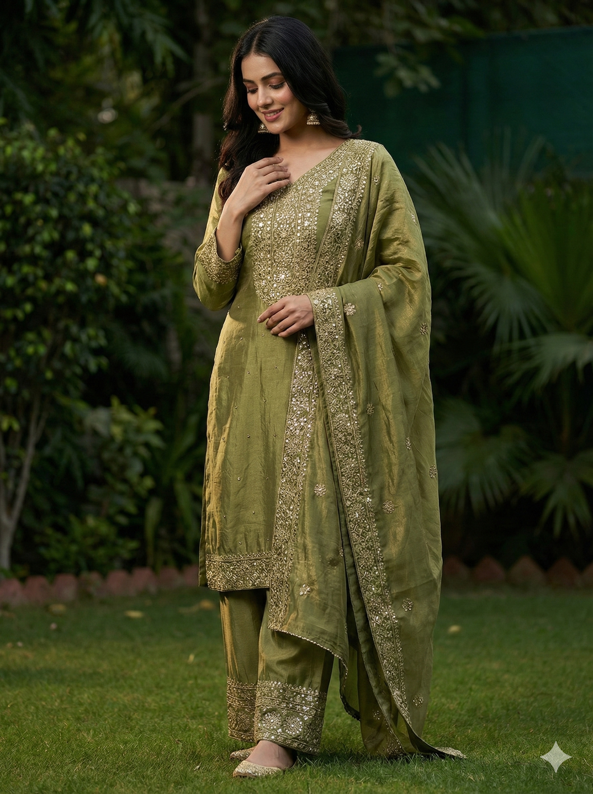 Royal Embroidered Fendy Silk – Festive Glam