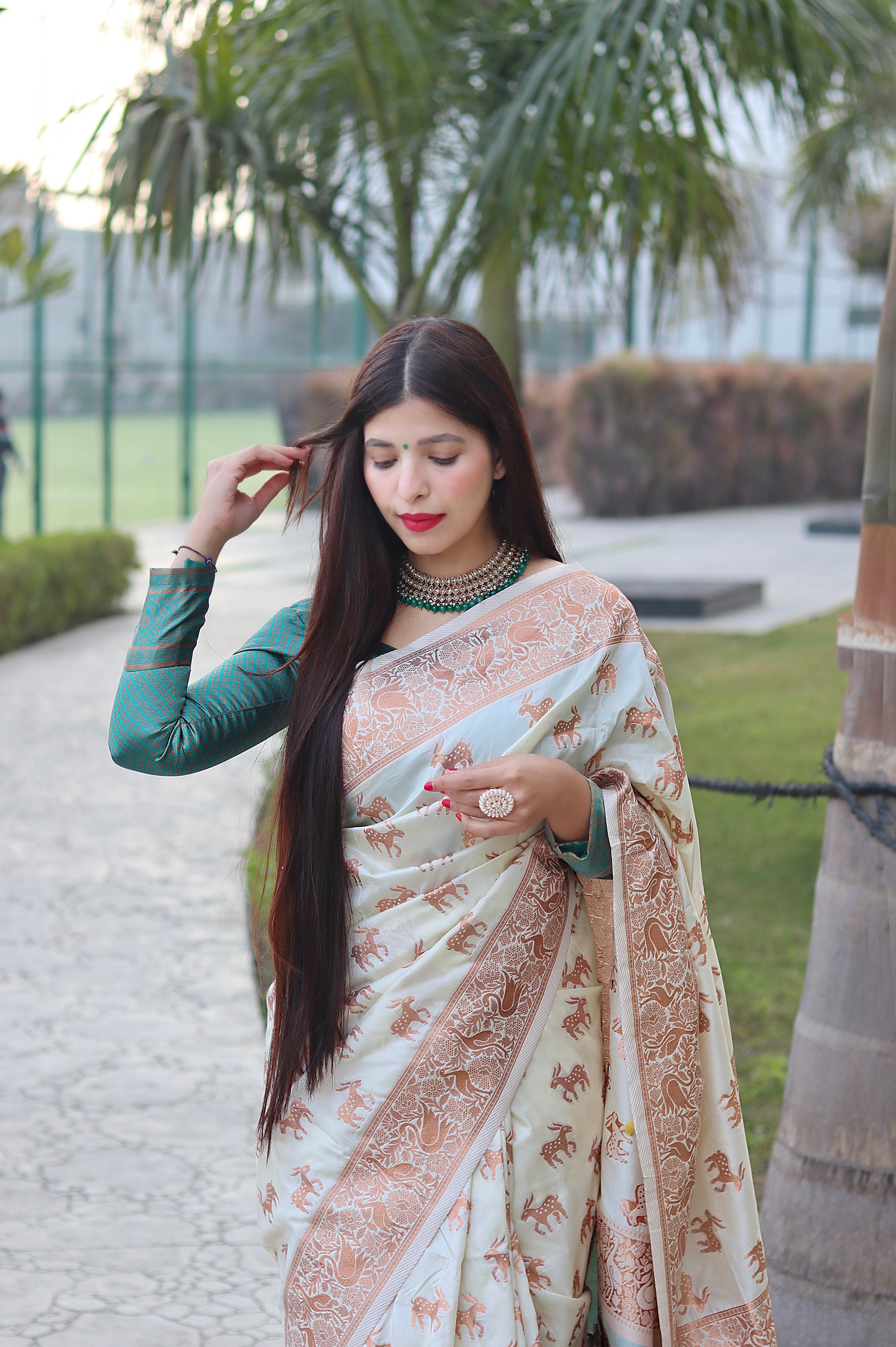 Pure Banarasi Silk With Zari Weaving