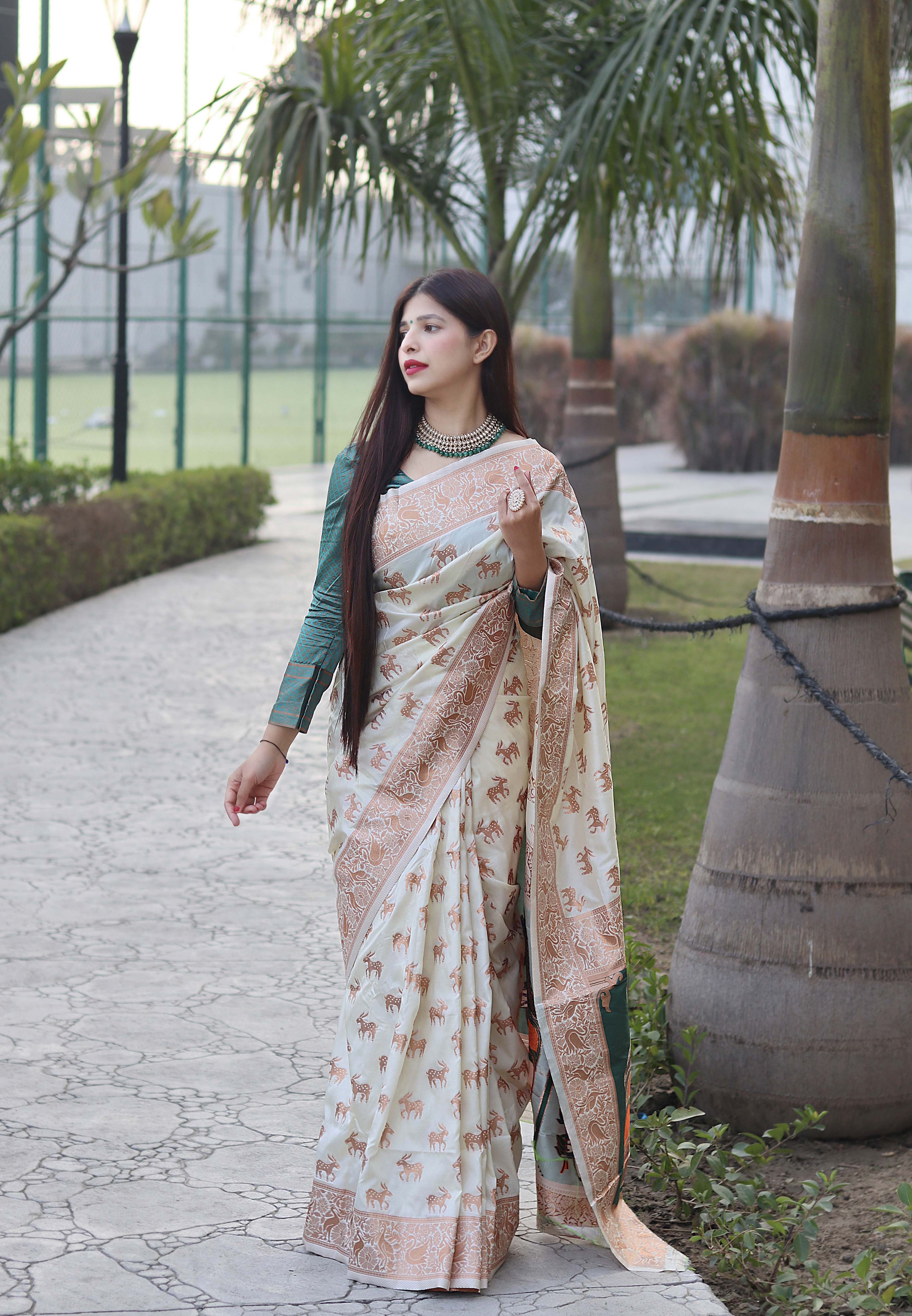 Pure Banarasi Silk With Zari Weaving