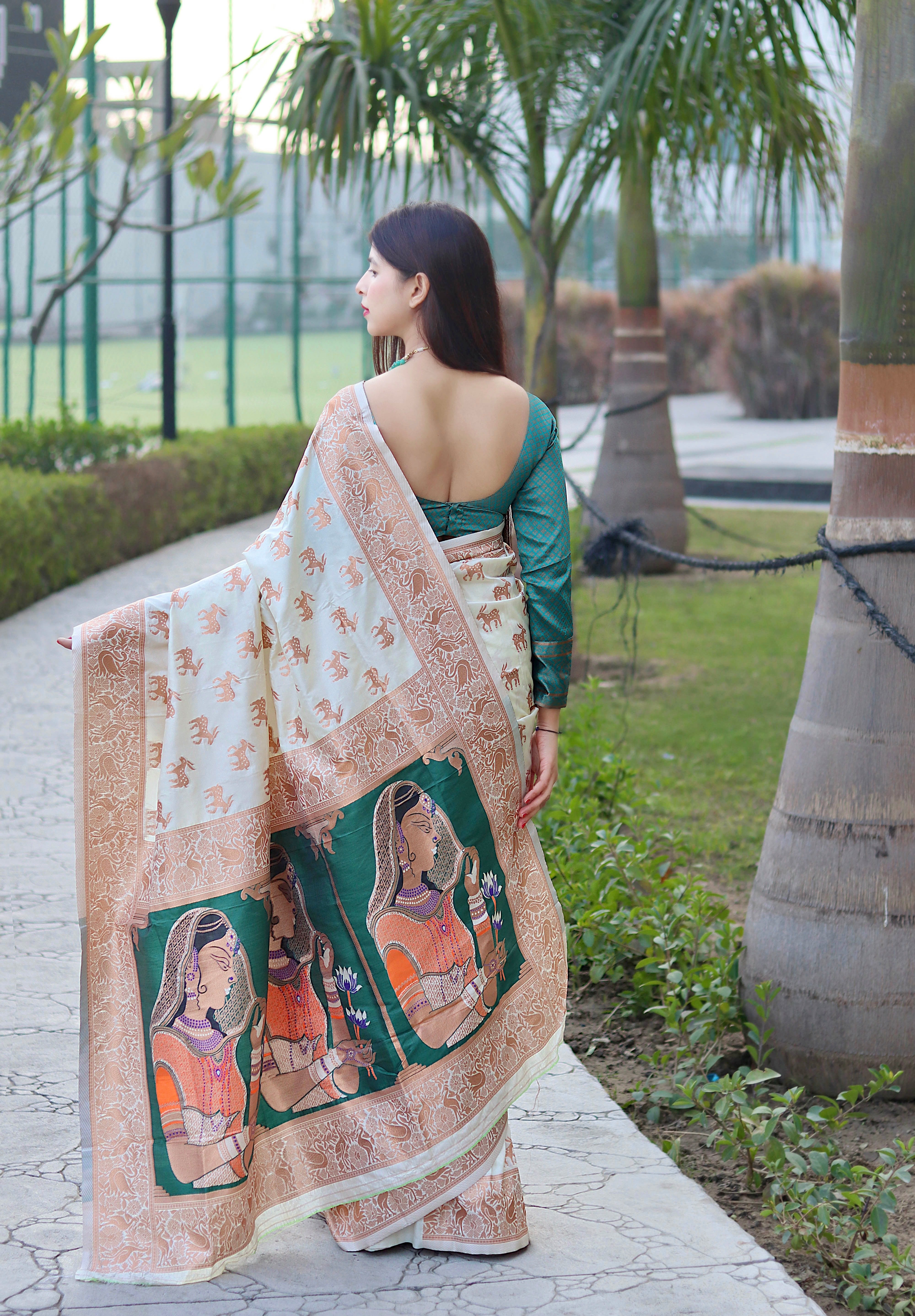 Pure Banarasi Silk With Zari Weaving