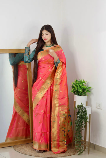 Pure Banarasi Silk With Zari Weaving