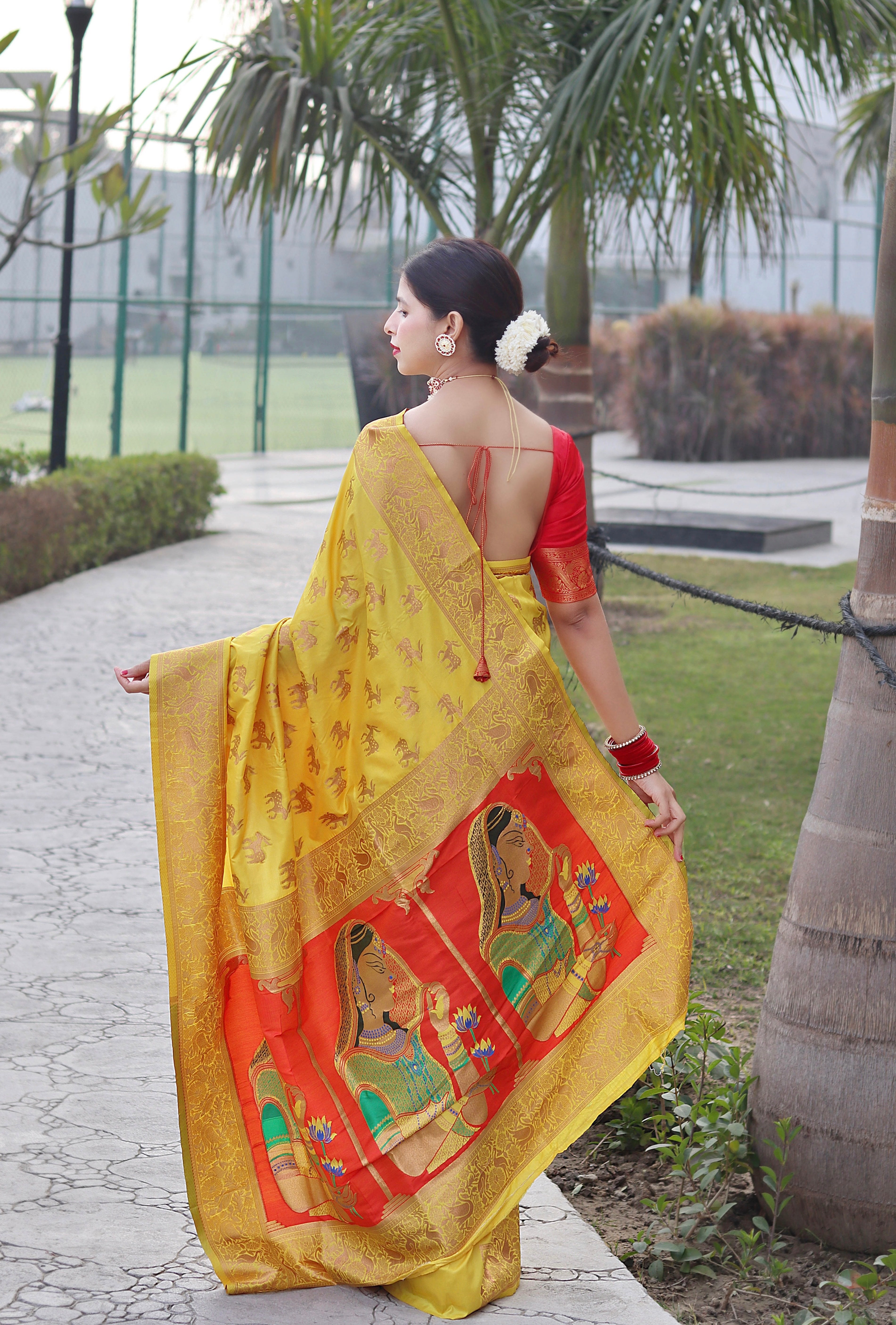 Pure Banarasi Silk With Zari Weaving