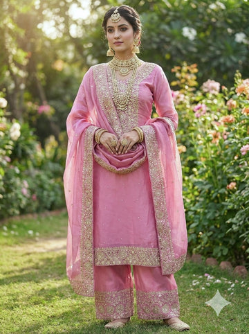 Royal Embroidered Fendy Silk – Festive Glam
