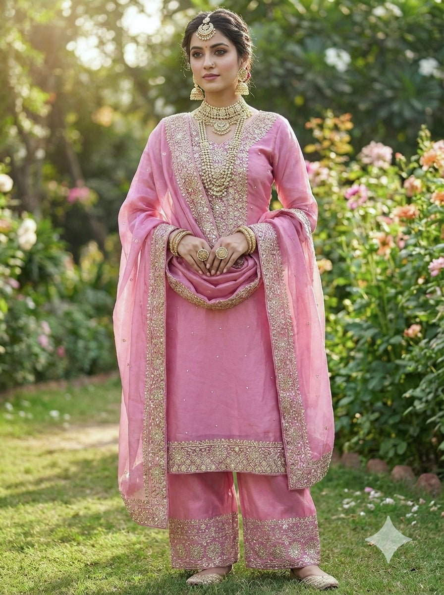 Royal Embroidered Fendy Silk – Festive Glam