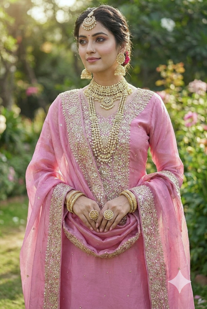 Royal Embroidered Fendy Silk – Festive Glam