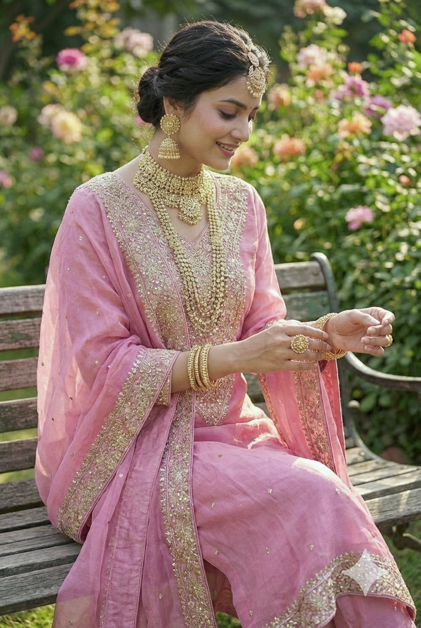 Royal Embroidered Fendy Silk – Festive Glam