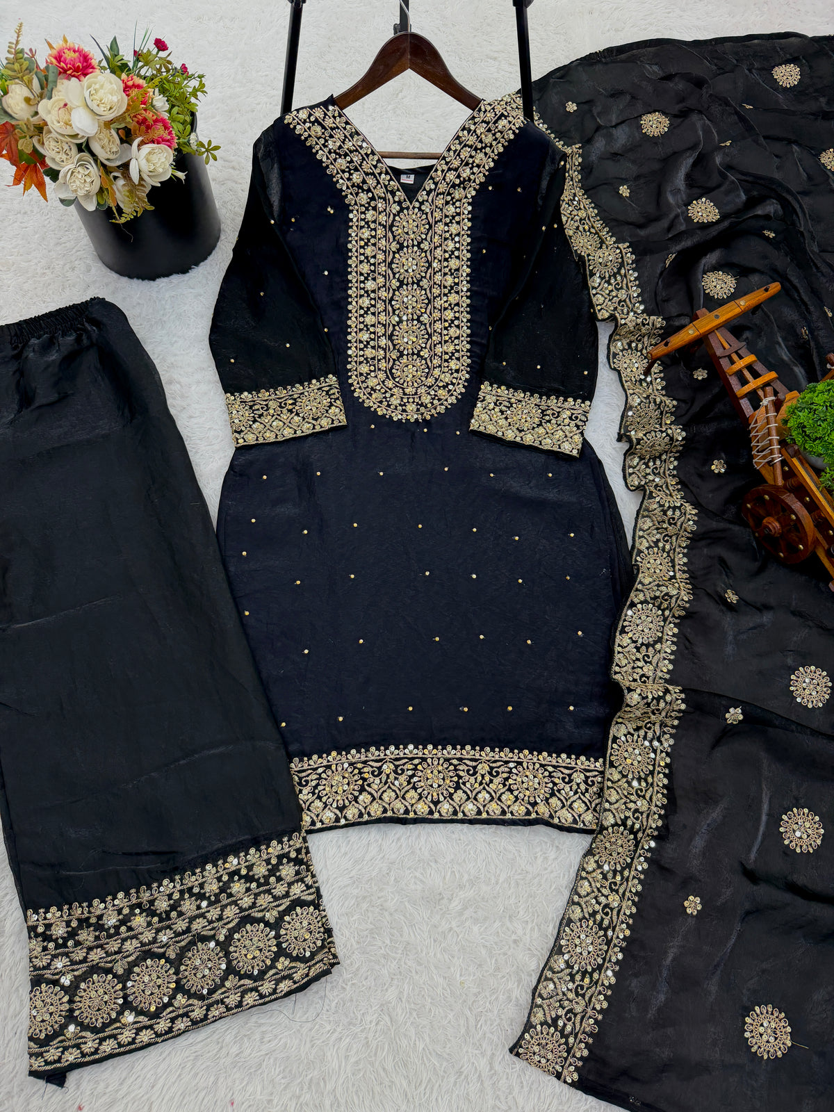 Royal Embroidered Fendy Silk – Festive Glam