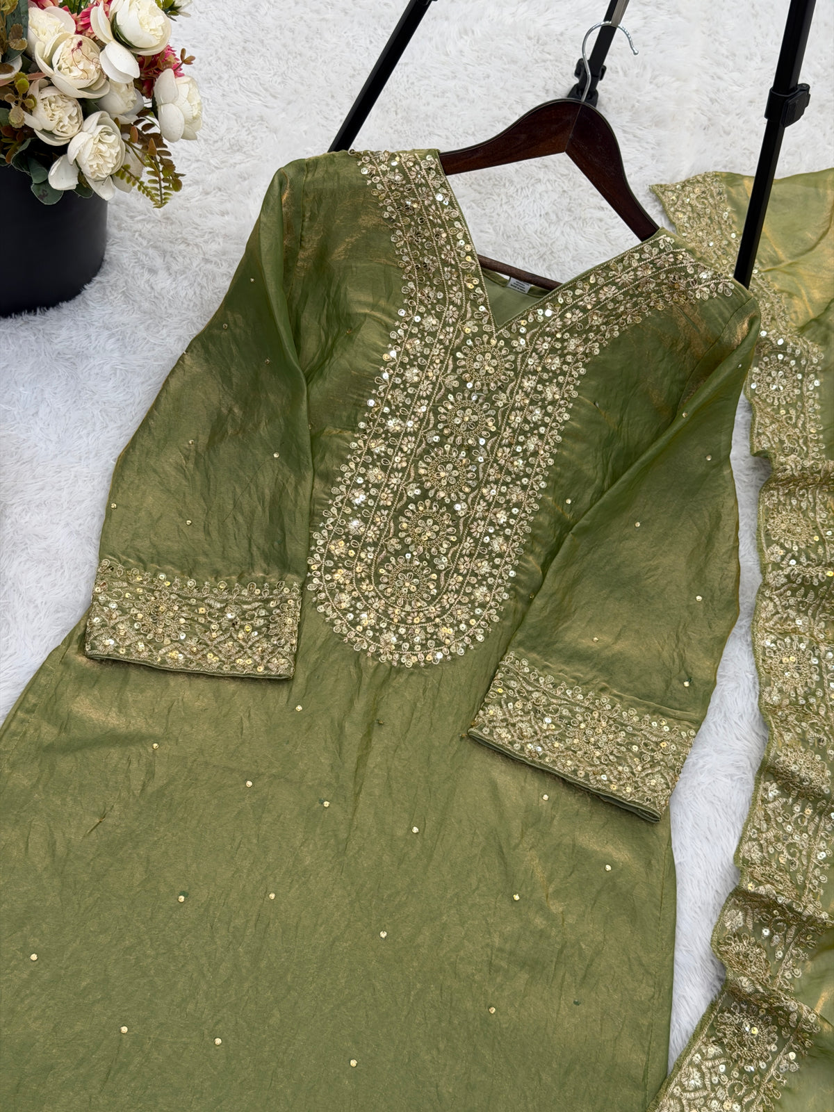 Royal Embroidered Fendy Silk – Festive Glam