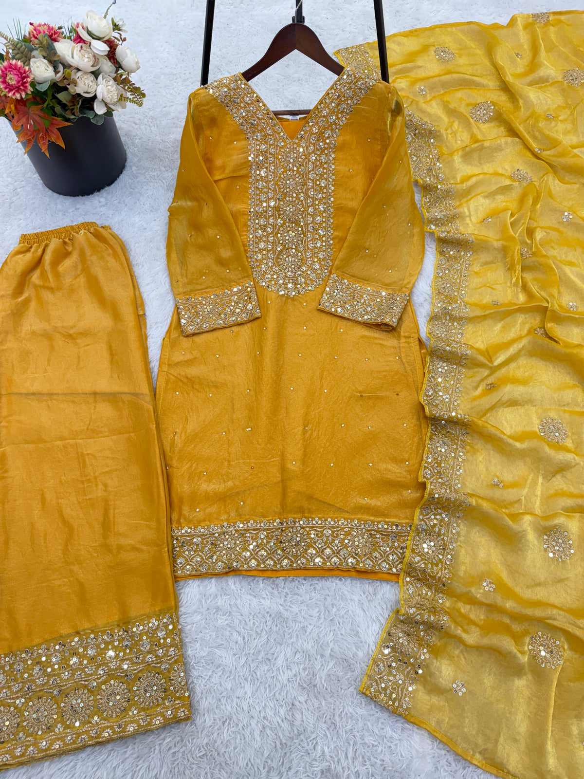 Royal Embroidered Fendy Silk – Festive Glam