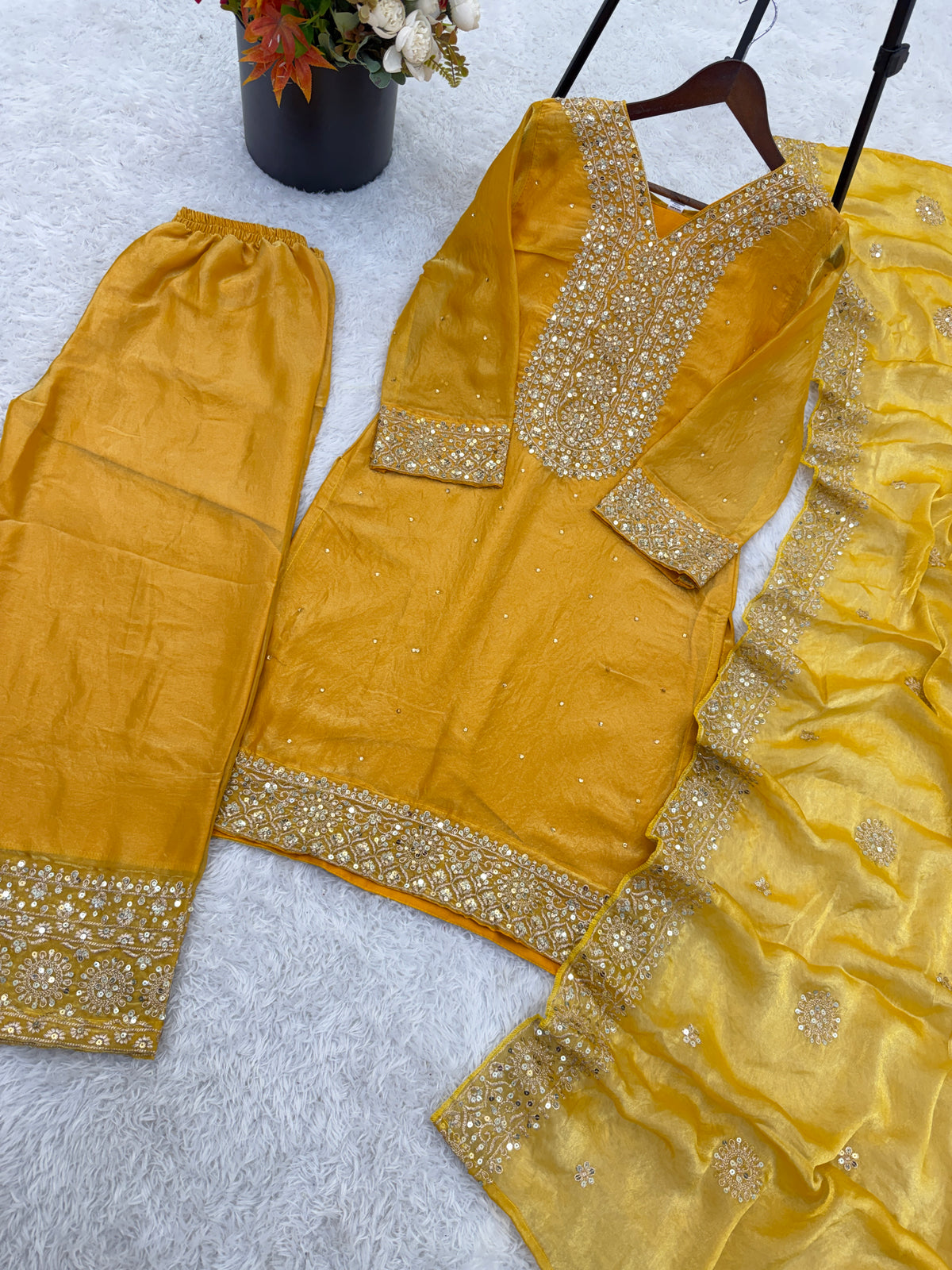 Royal Embroidered Fendy Silk – Festive Glam