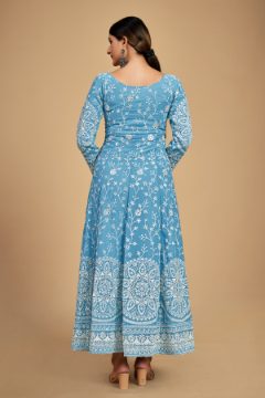 Designer Sequins & Dori Embroidered Georgette Suit with Tassel Dupatta