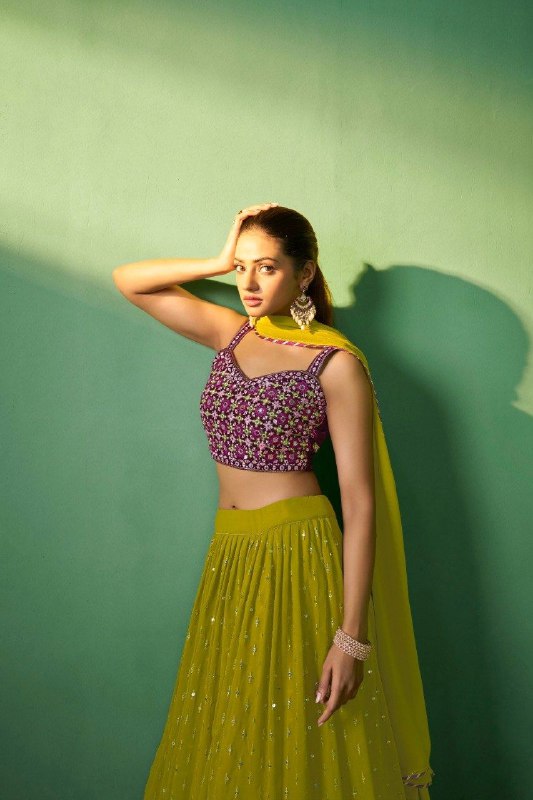 Premium Festive Georgette Embroidered Lehenga Choli