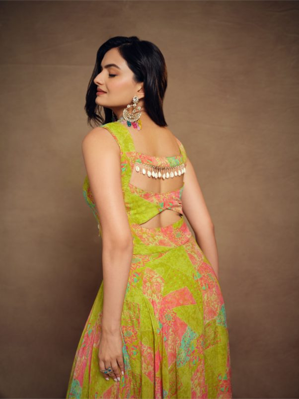 Premium Faux Georgette Digital Printed Party Wear Gown