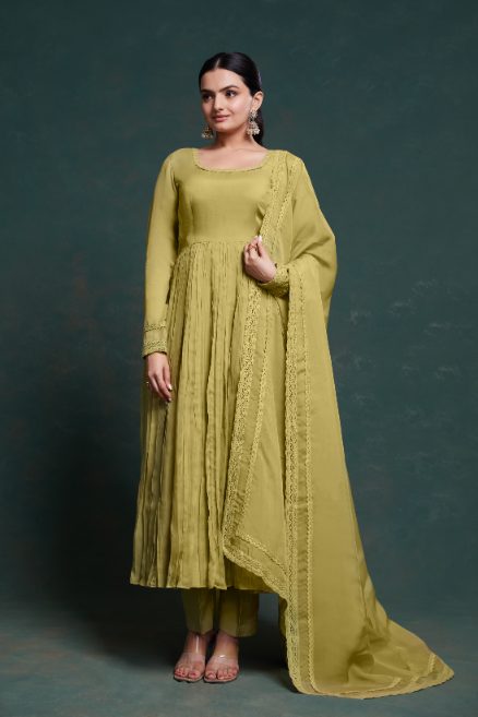 Elegant Organza Digital Printed Top Pant Dupatta Collection