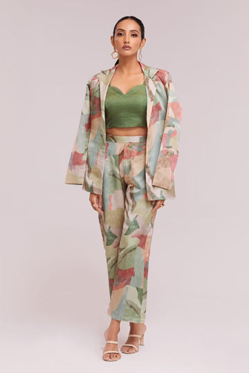 Stylish Multi Color Printed Co-Ord Set for Casual & Party Wear