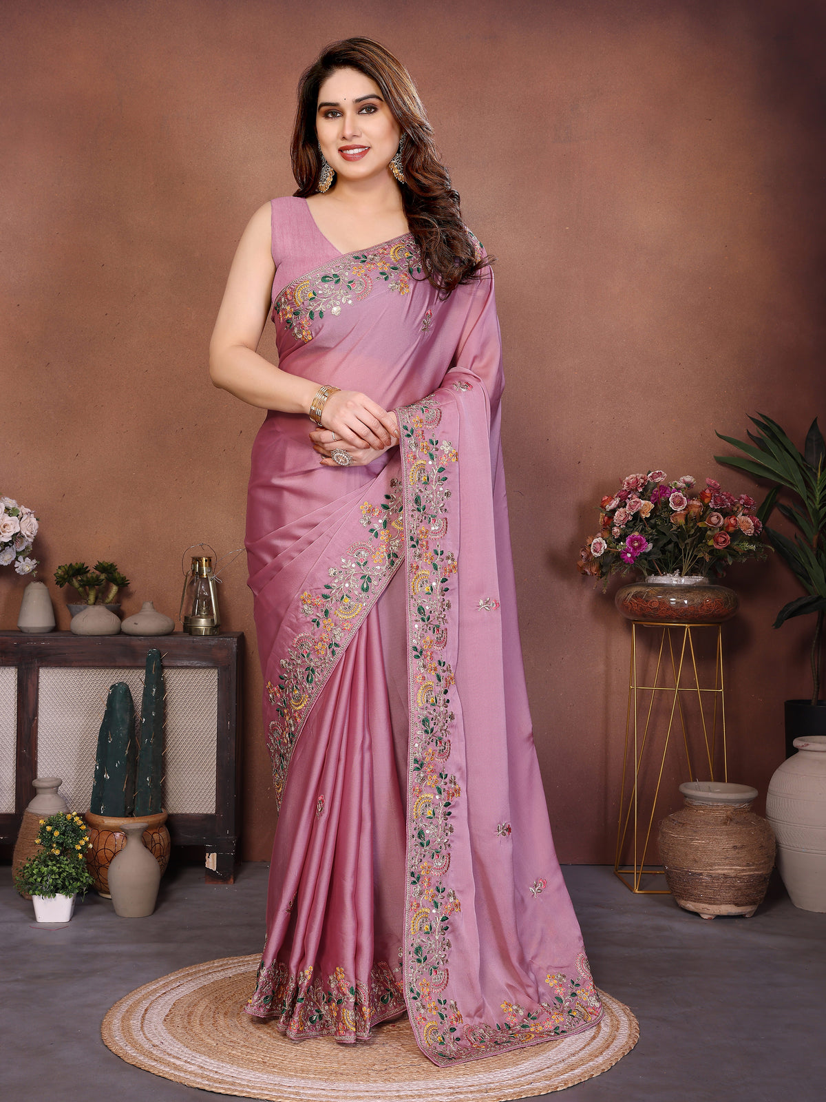 Premium Designer Art Silk Saree with Zari & 5MM Sequins Detailing