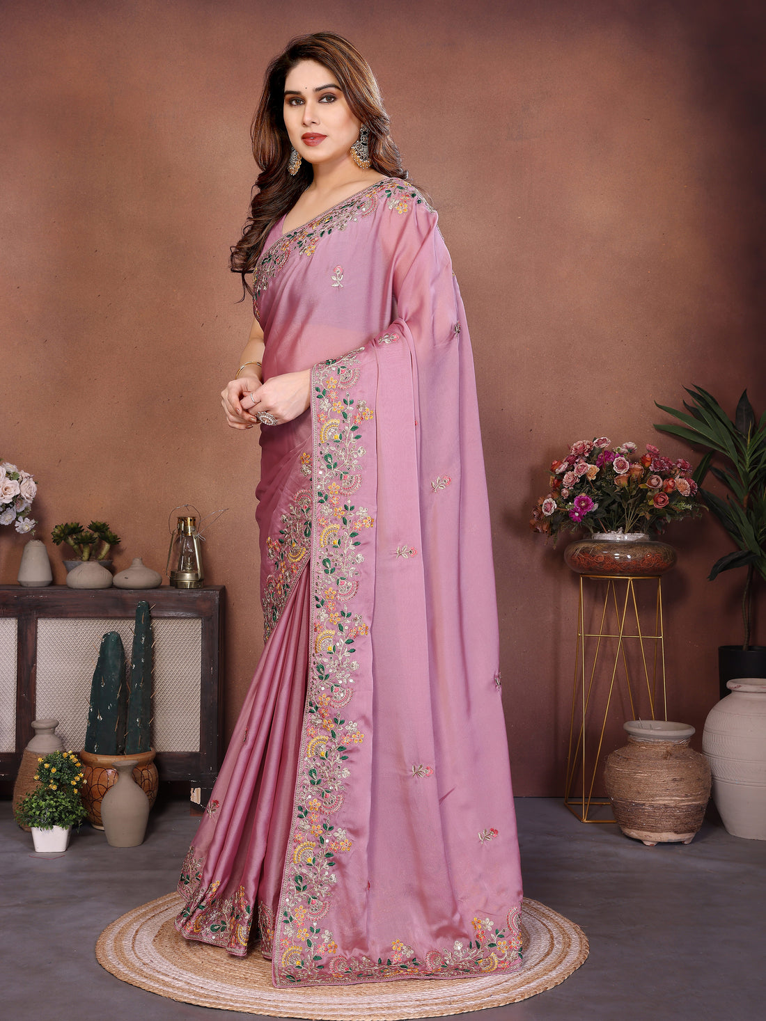 Premium Designer Art Silk Saree with Zari & 5MM Sequins Detailing