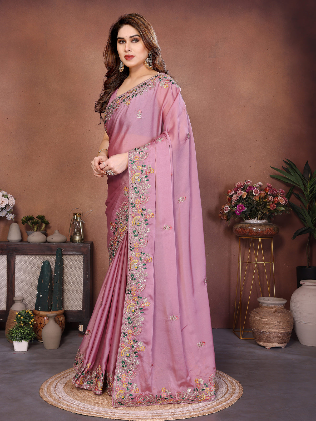 Premium Designer Art Silk Saree with Zari & 5MM Sequins Detailing