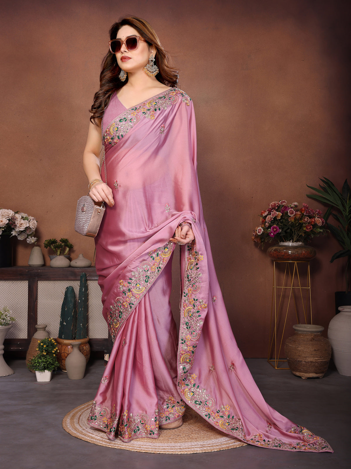 Premium Designer Art Silk Saree with Zari & 5MM Sequins Detailing