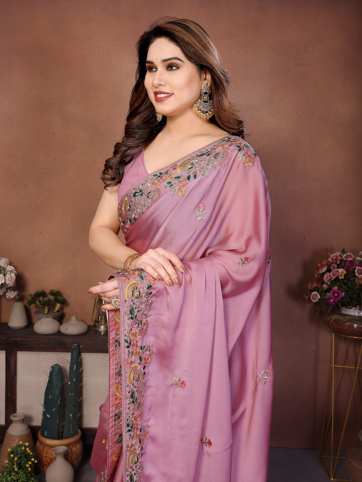 Premium Designer Art Silk Saree with Zari & 5MM Sequins Detailing