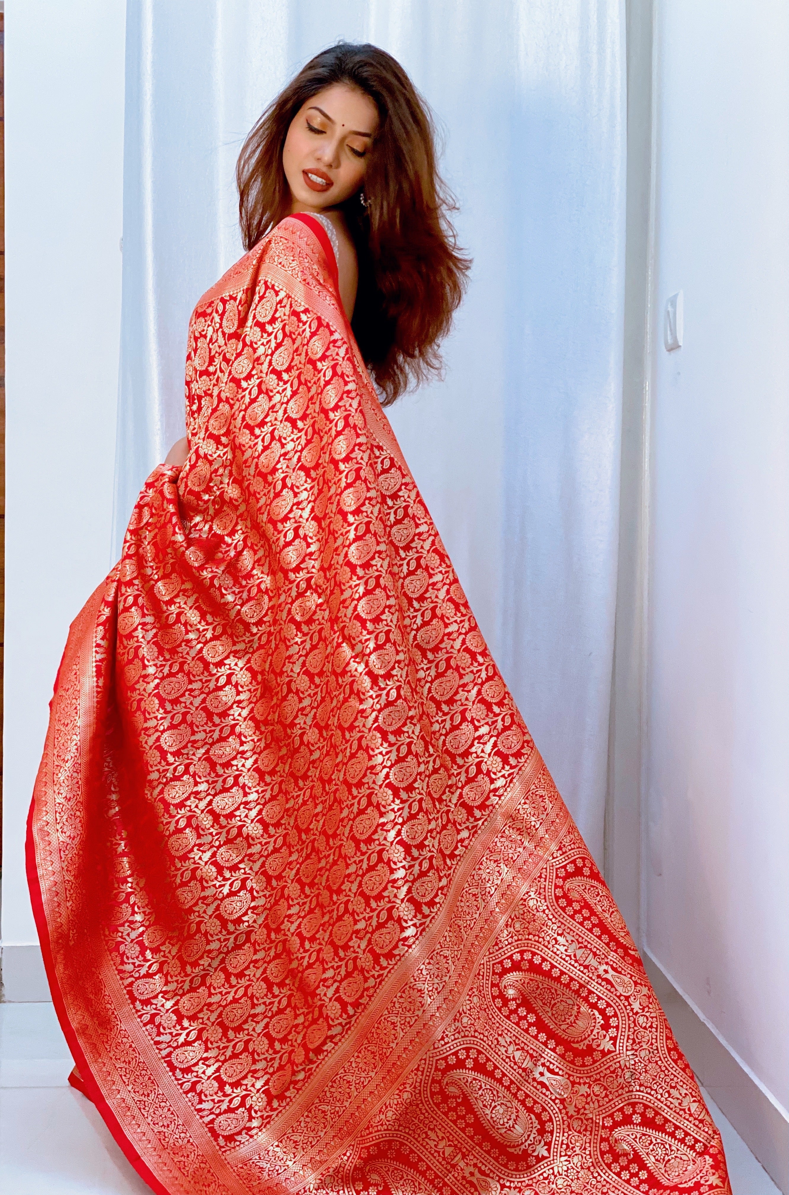 Pure Banarasi Silk With Zari Weaving