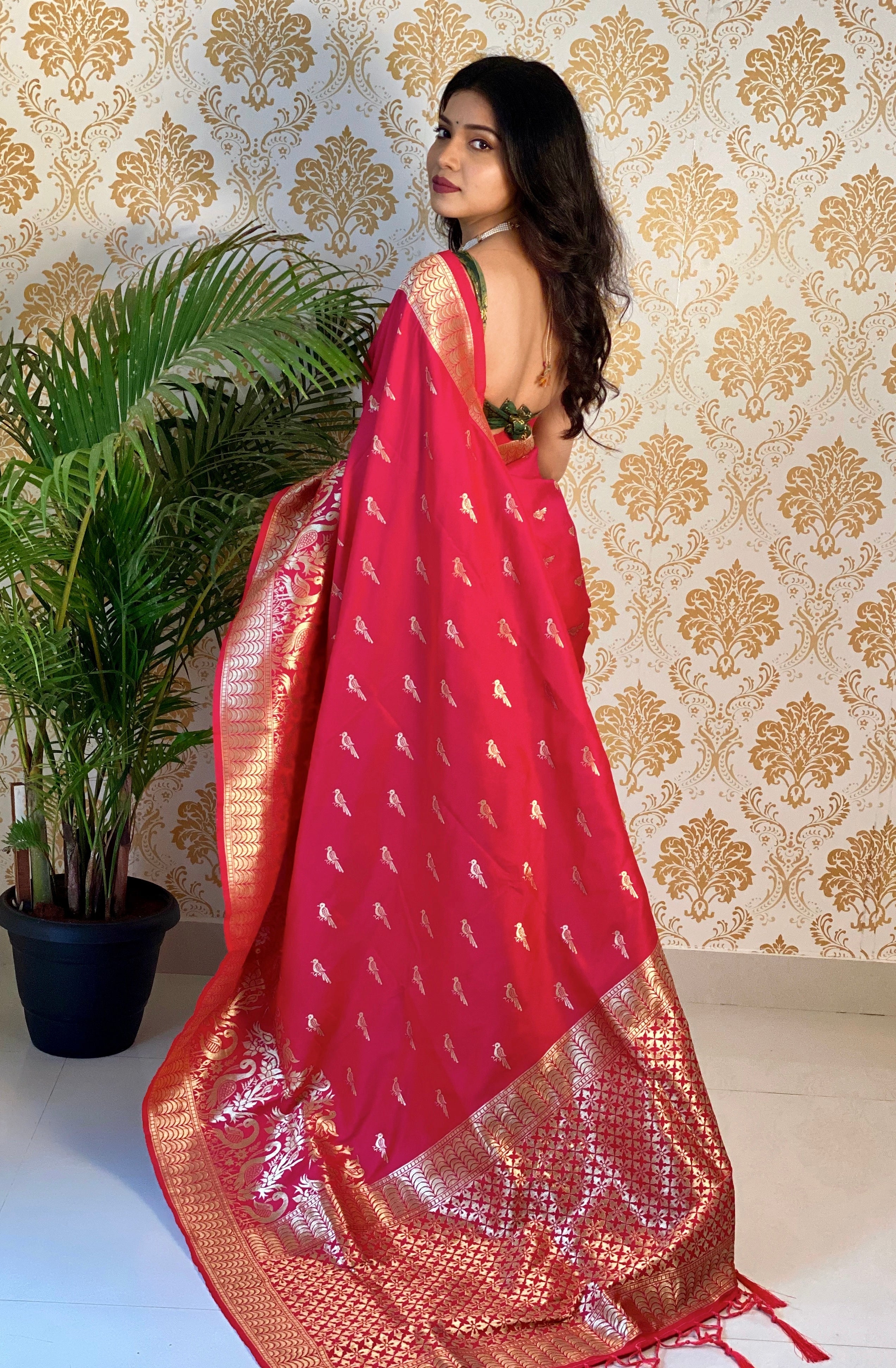Pure Banarasi Silk With Zari Weaving