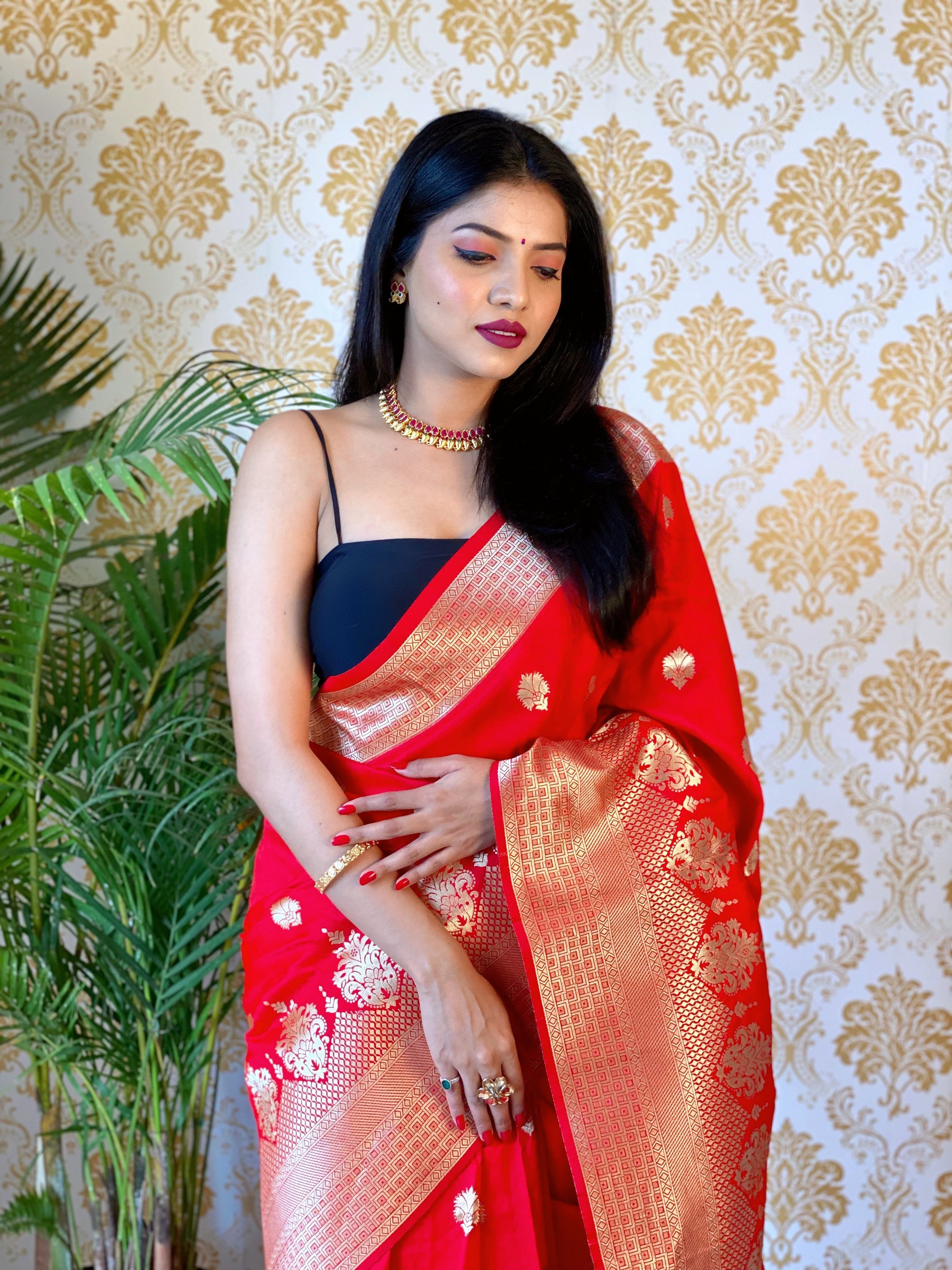 Pure Banarasi Silk With Zari Weaving