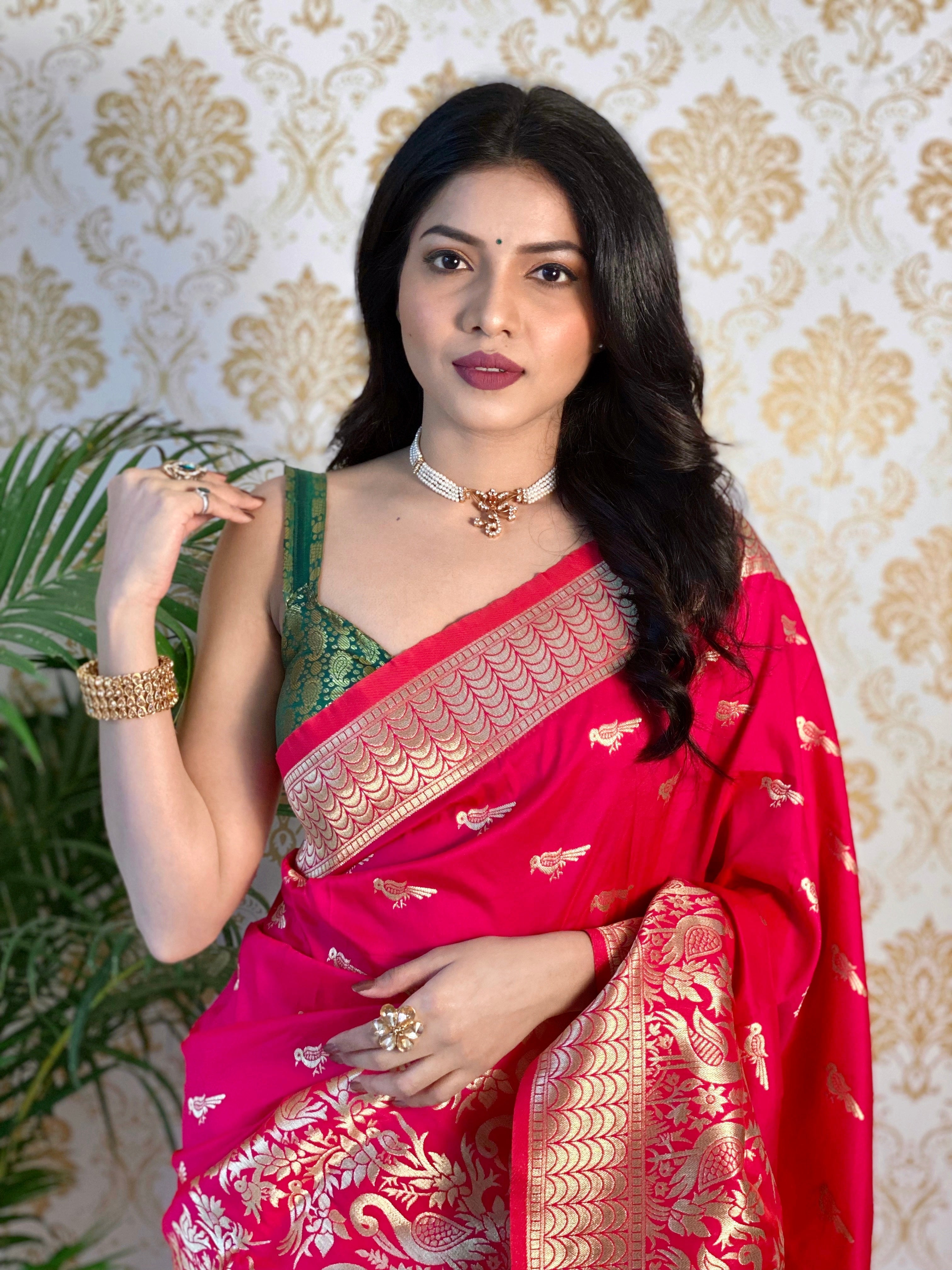Pure Banarasi Silk With Zari Weaving