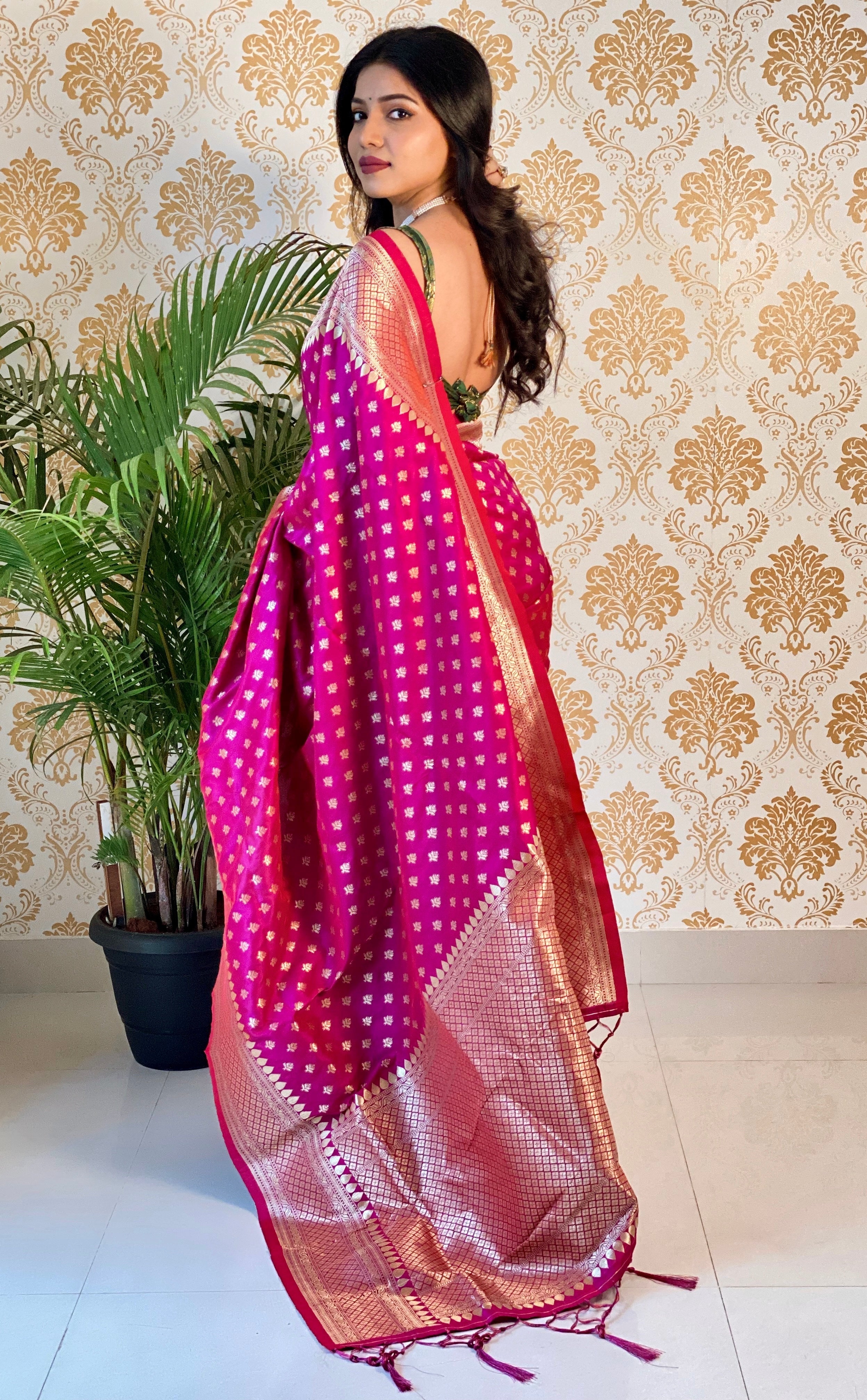 Pure Banarasi Silk With Zari Weaving