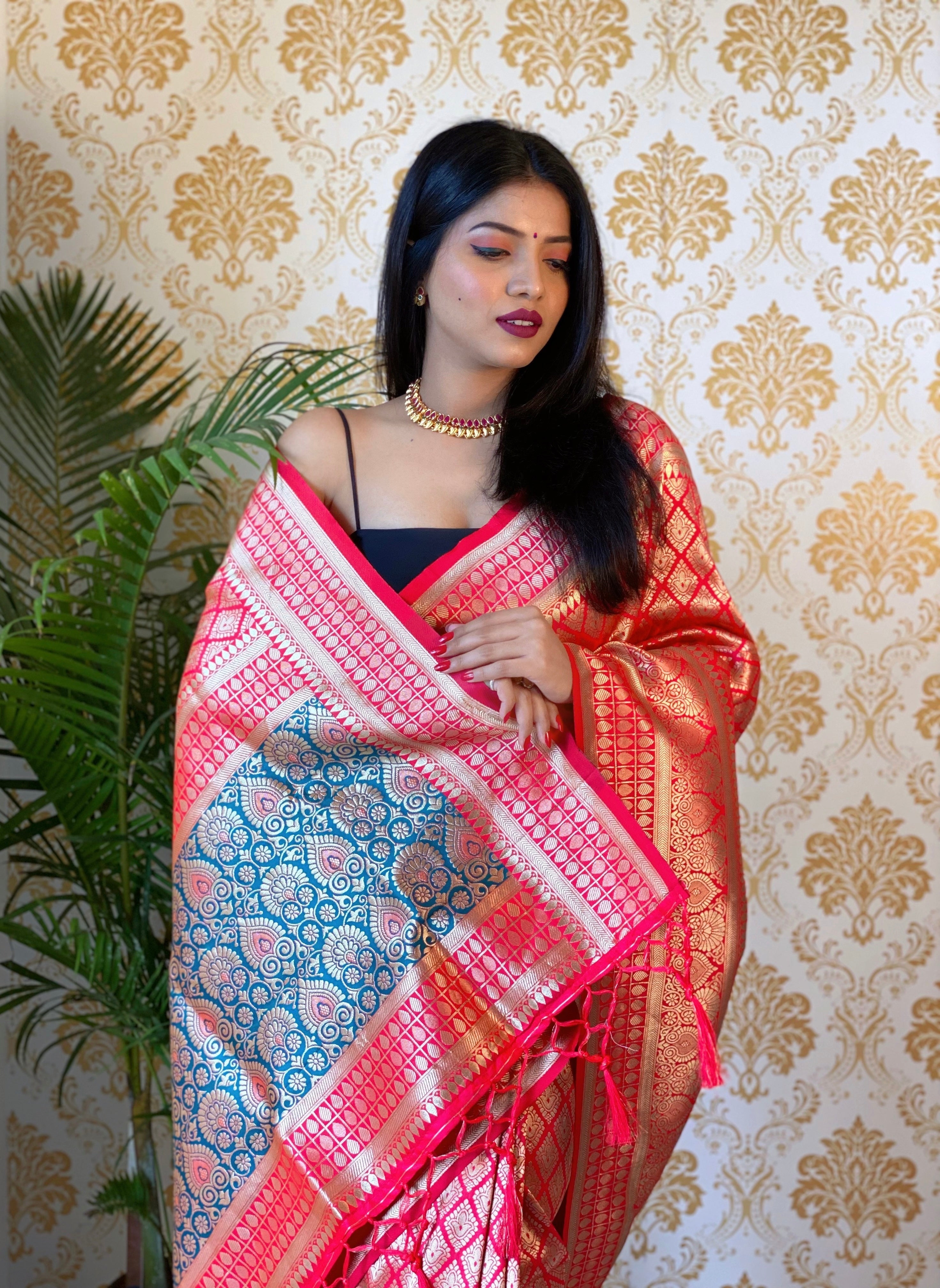 Pure Banarasi Silk With Zari Weaving
