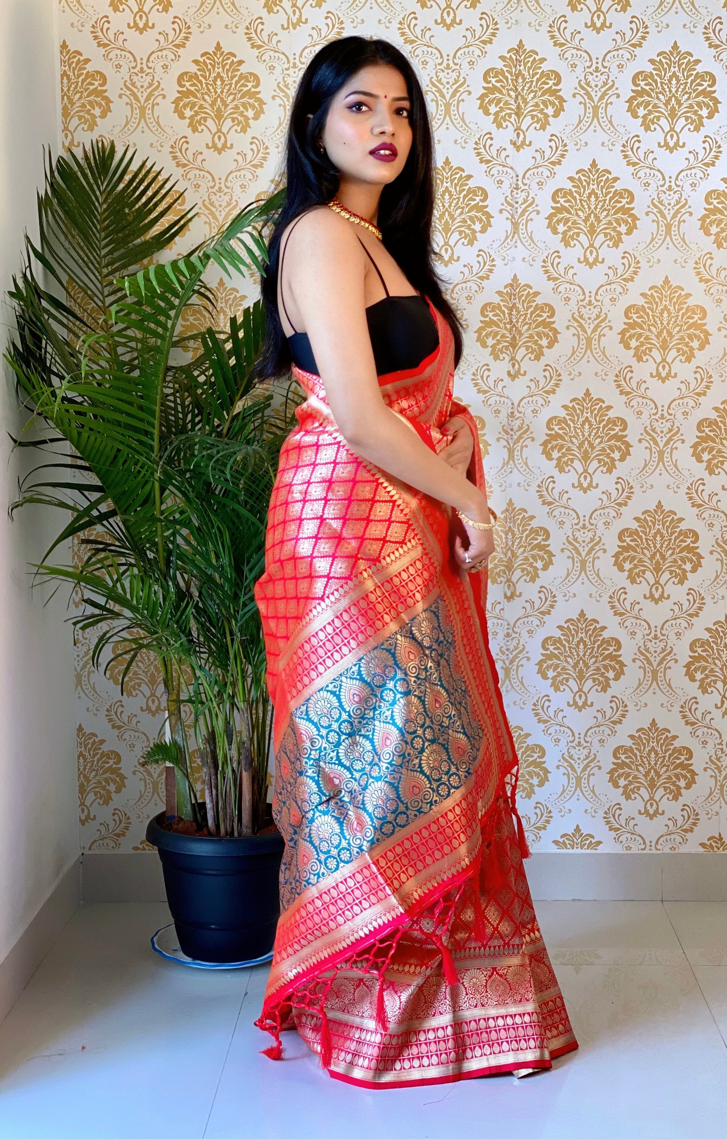 Pure Banarasi Silk With Zari Weaving