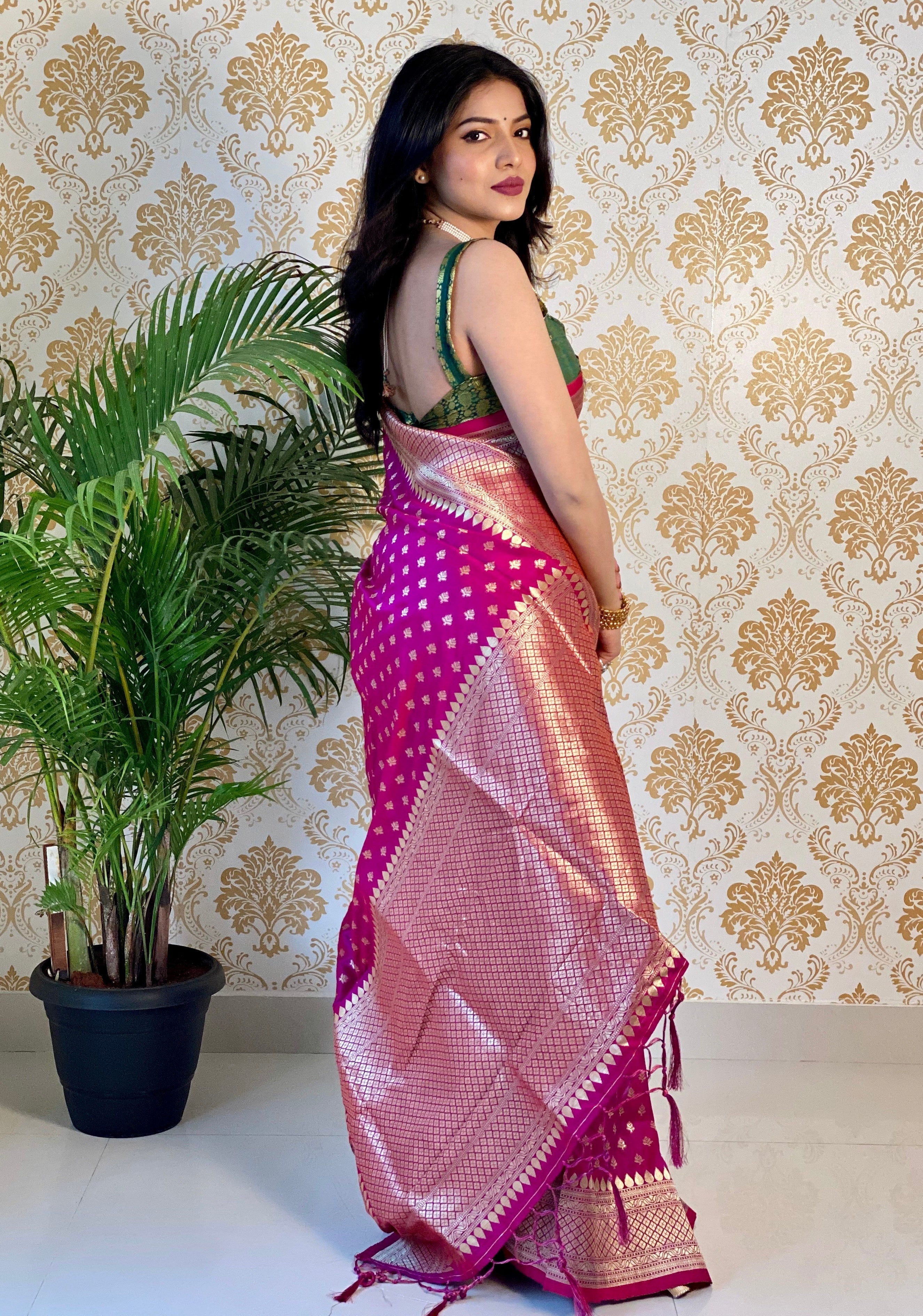 Pure Banarasi Silk With Zari Weaving