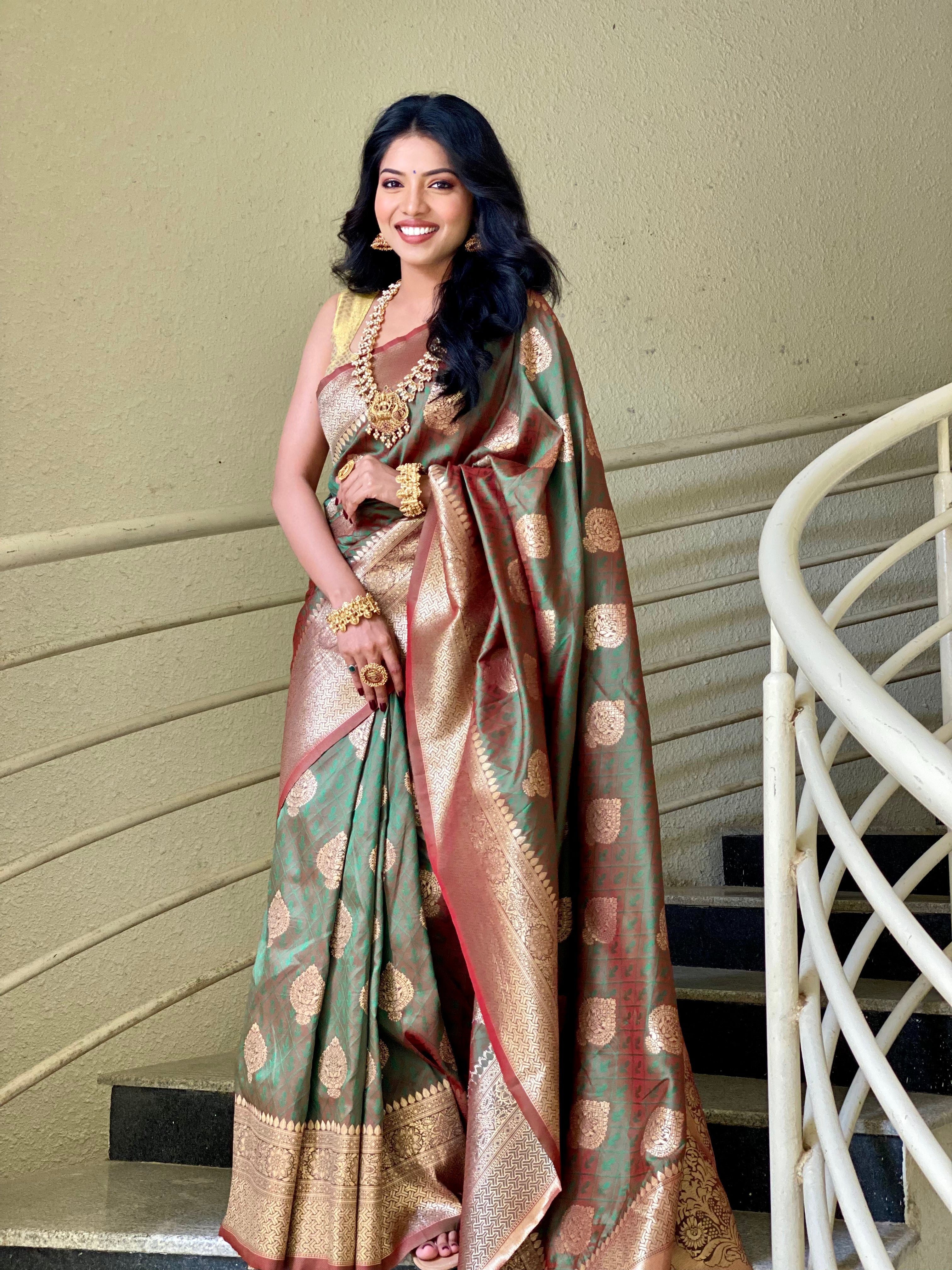Pure Banarasi Silk With Zari Weaving