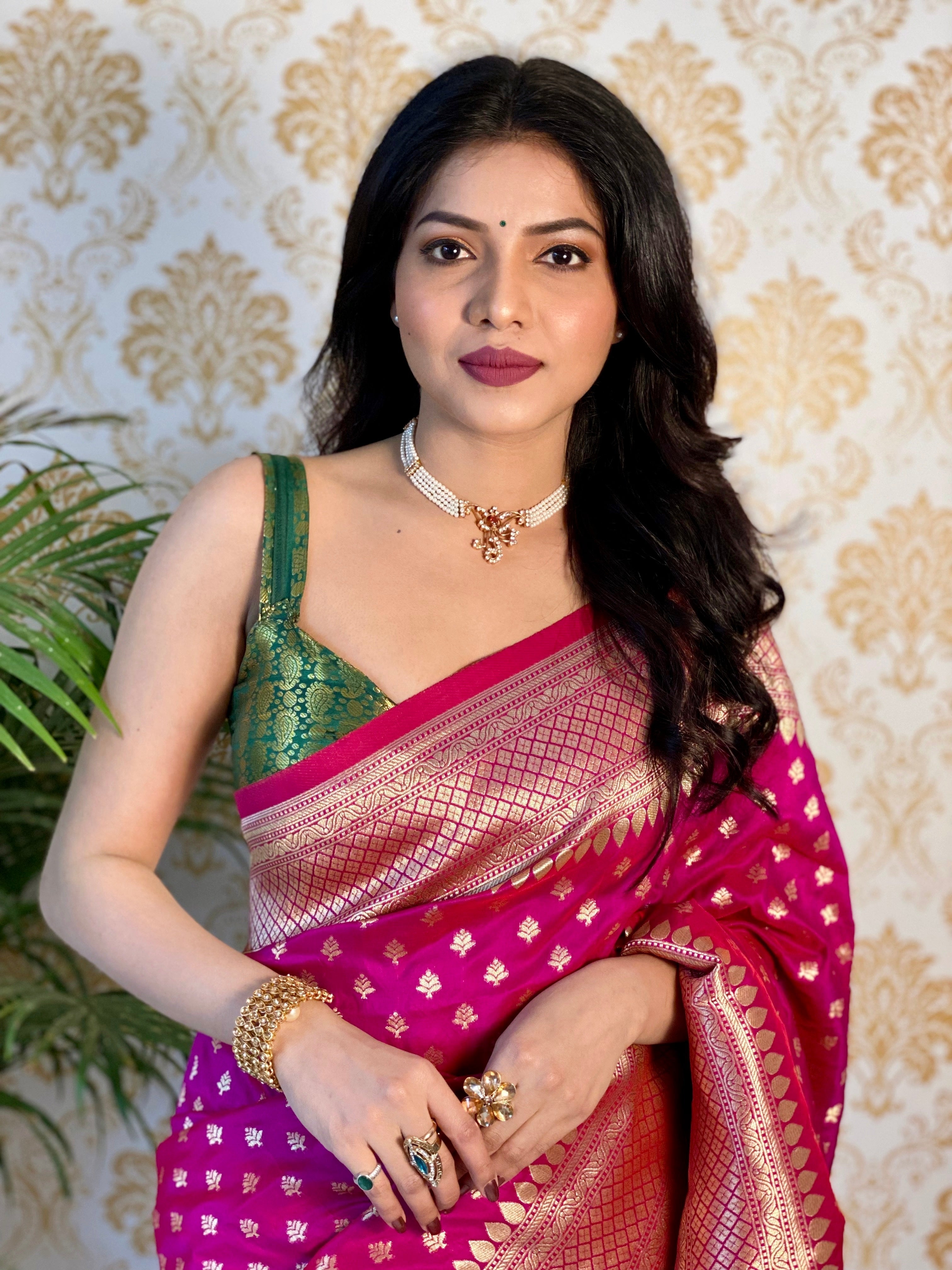 Pure Banarasi Silk With Zari Weaving